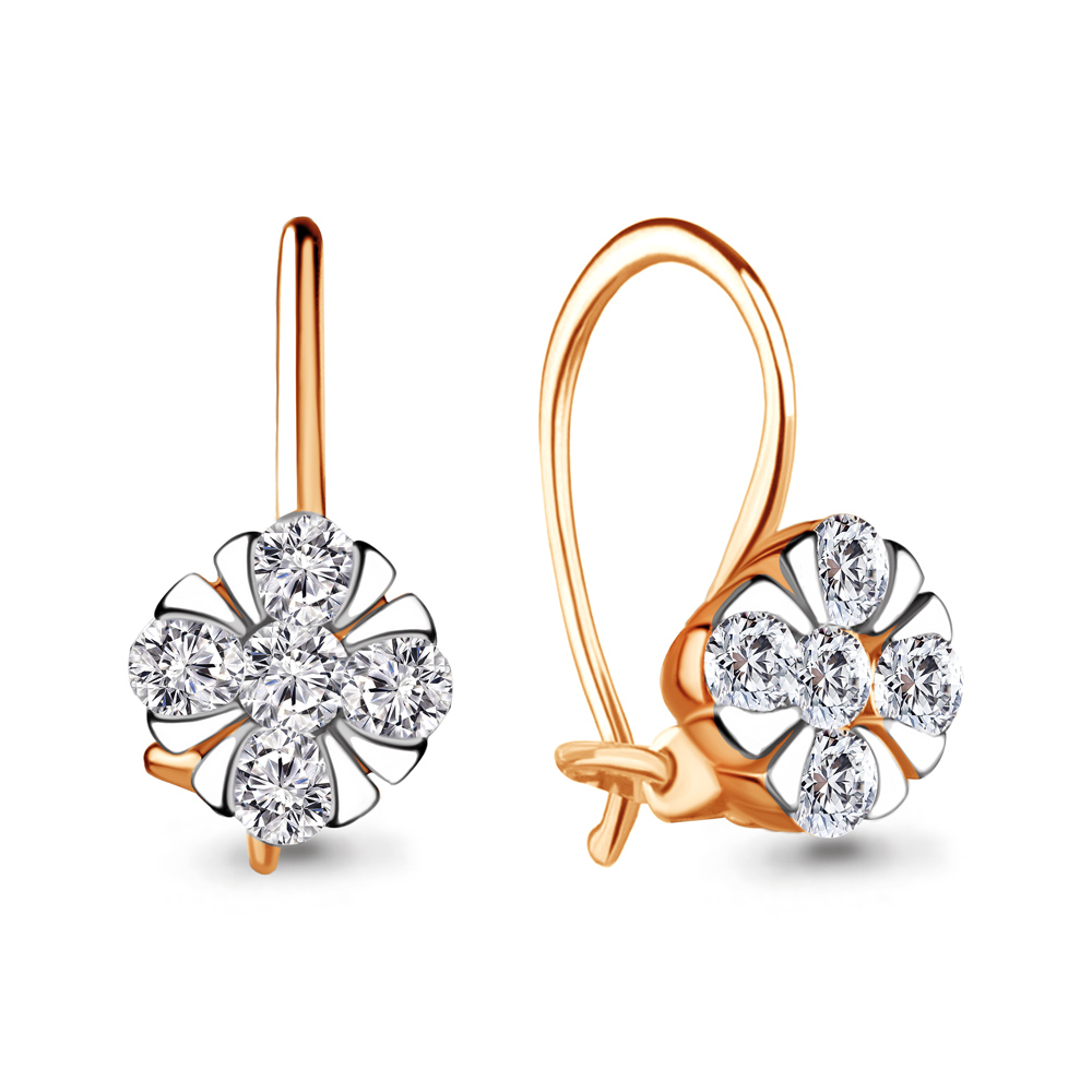 48648А.1 Серьги (Au 585)