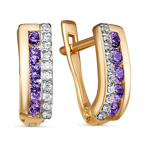 121432-11 Серьги (Au 585)