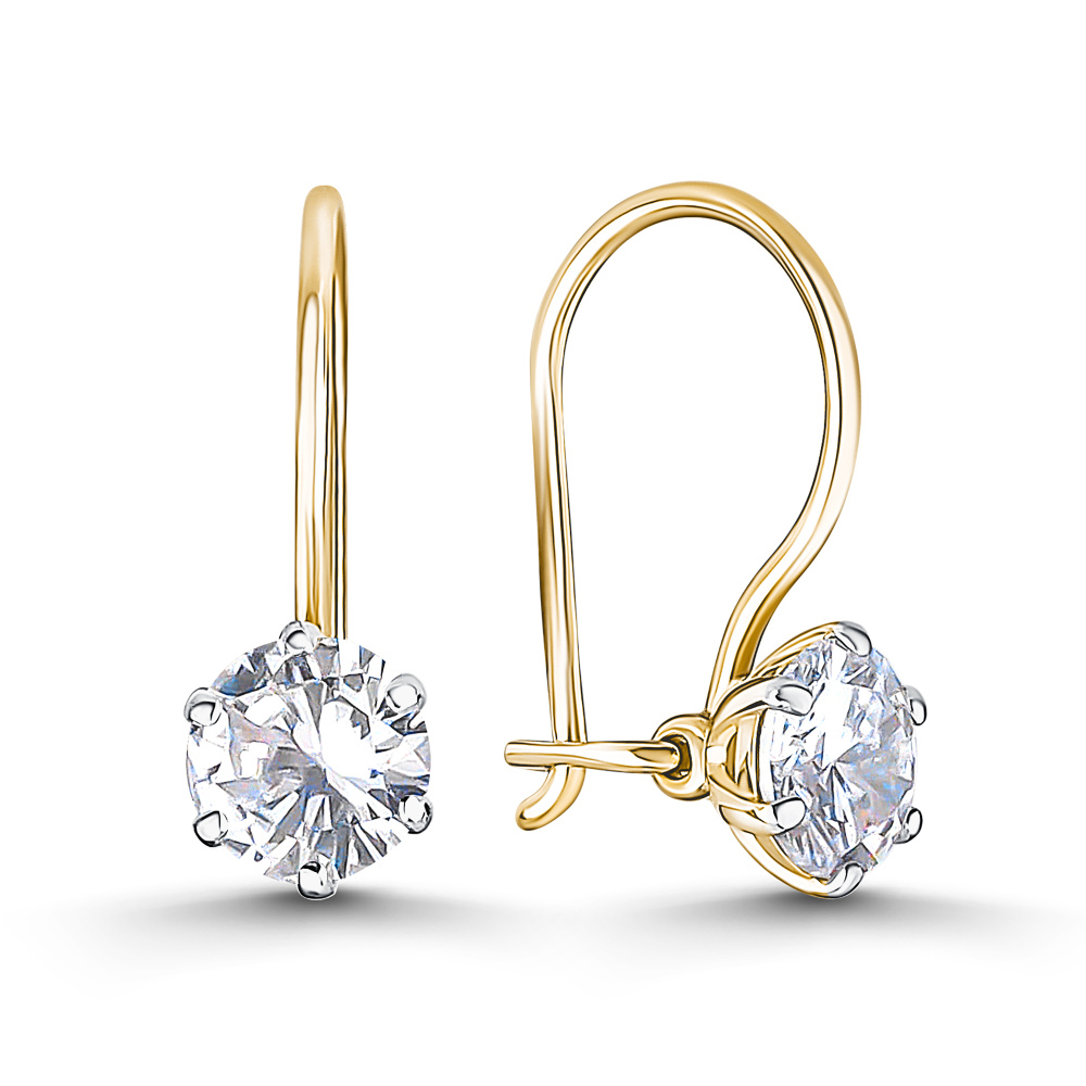 02-4422 Серьги (Au 585)